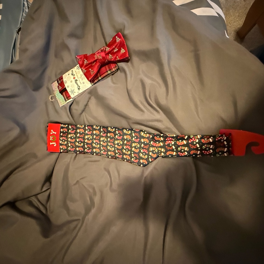 Festive Holiday Tie and Bow Tie Set